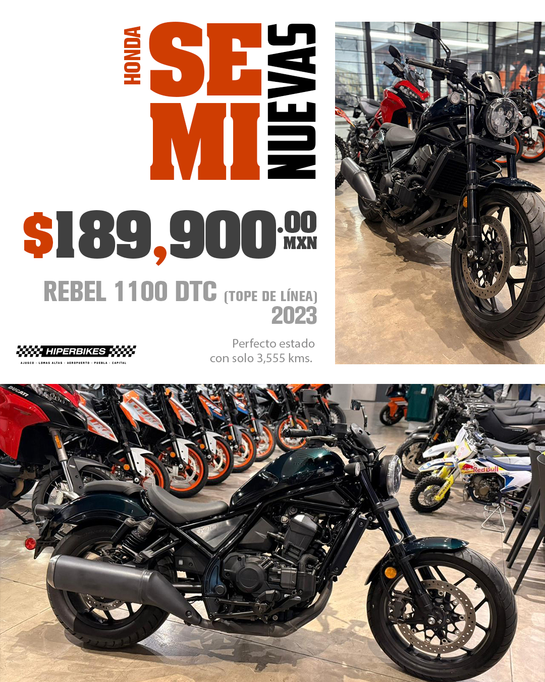HONDA REBEL 1100 DTC